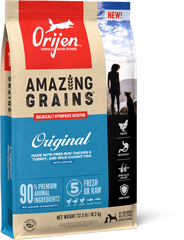 ORIJEN Amazing Grains Original Recipe Packaging